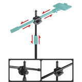 Tabletop Overhead Tripod Stand with Ring Light Mobile Phone Holder And Boom Arm for Nail Art Photography Table Shooting Tripods