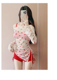 New Swimsuit Women's Split Three Piece Set Covers The Belly and Looks Slimmer, Gathers Small Breasts, Ins Style Hot Spring Bath