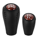 Gear Shift Knob 5 Speed Manual Transmission Leather Transfer Gear Shift Fit for Toyota Prado LC120 Land Cruiser Prado 2003-2009