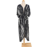 17 Colors Leopard Printed Colorful With Belt Tunic Cover-ups Beach Dress Beach Wear Beachwear Female Women Beach Cover Up V4510L