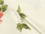 Spaghetti Strap Lace Up Beige Chiffon Summer Dress Sexy Slip Midi Sleeveless Dress Robe Big Flower Print Women Beach Dress Boho