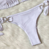 New Halter Bling Diamond Brazilian Bikini Female Swimsuit Women Swimwear Two-Pieces Bikini Set Bather Bathing Suit Swim V2340