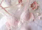 School! MOYISU Japanese Embroidery Bra Set Water Lace Thin Cup Push Up Small Chest Cute Bralette Top Teen Girls AU Summer Sale