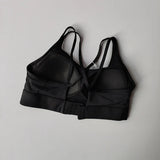 Women's Summer Shock-absorbing Running Yoga Tank Top with a Beautiful Contrasting Sports Bra and a Professional Pilates Bra