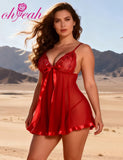 7XL Plus Size Transparent Sequin Nightgown for Women Mesh Embroidery Sheer Pajamas Sexy Sleepwear Honeymoon Dress