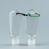 2PCS Refillable Bottles with Hook Alcohol Disinfectant Hand Sanitizer Empty Soap Dispenser Outdoor Portable Container Bottle