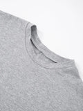 Fashion Casual Solid Gray Cropped T-shirt 2026 Woman Clothes O-neck Corset Tops Streetwear Girls Summer Autumn Short Tee Shirts