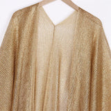 Sexy Fringe Tassel Mesh Sheer Shiny Knitted Tunic Beach Cover Up Cover-ups Beach Dress Beach Wear Beachwear Female Women V3321