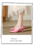 Patent Leather Fashion High Heels 2026Pointed Toe Pumps Elegant Woman Heeled Shoes Shallow Mouth Candy Colored Sexy Single Shoes