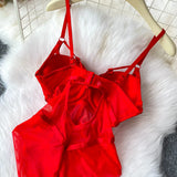 MOYISU Women's Sexy Summer Bodysuit Halter See Through Mesh Lingerie Push Up Pads Euro Style Boho Chic Shapewear Hot Item AU Hot