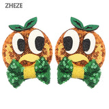 Christmas 2.8"Mouse Ears Hair Clips For Children Sequins Bow Hairpins Girls Festival Party DIY Hair Accessories