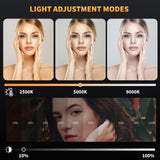 120 LED 3000Mah Rechargeable Clip Video Light Adjusted 3 Light Modes for iPad Laptop Makeup TikTok Selfie Vlog Live Stream