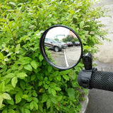 2pcs Adjustable Rotate Bicycle Auxiliary Rearview Mirror Handlebar Mount Wide-Angle Convex Cycling Rear View Mirrors Accessories
