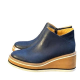 Autumn Ankle Boots Women Fashion Leather Wedge Heel Platform Women's Shoes Short Boots High Heels Boots Botas De Mujer