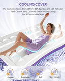 Dual-Layer Memory Foam Mattress Topper With Cooling Gel Pillow Top