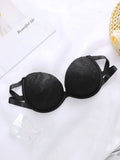 Women's Sexy Bra With Anti Slip And Transparent Shoulder Straps For Dual Use Small chest gathered and pushed bra A2150
