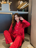 Autumn and winter new gold velvet pajamas V-neck Korean velvet sweet and sexy lace home clothes