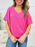 Women's Tops Summer Multi-Colour V-Neck Short Sleeve T-Shirt Casual Suit Loose Shirt Top Women's Clothing