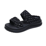 2026 Summer  Sandals for Women's Thick Soled Casual Daily Life Shoes for Female Fashion Style Beach Flat