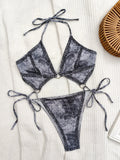 2026 Sexy Cowboy Monokini Swimsuit One Piece String Ring Link Swimwear Women Bathers Bathing Swimming Swim Suit Female Beachwear