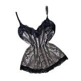 Summer Lace Sleepwear Sexy Satin Pajamas Set Women Nightshirt 2 Pieces Crop Tops and Shorts Set Homewear Loungewear