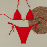 Sexy Bikinis 2025 Swimsuit For Women Starfish Swimwear Brazilian Bikini Set Biquini Female Swimming Suit Print Beachwear