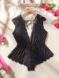 Temptation Deep V Neck Black Sheer Lace Matching Bra Set Curvy Women Lingerie For Confident Nights Special Full Figure