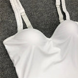 Underwired Bra Cup One Piece Swimsuit Women Swimwear Female Monokini Push Up Bather Bathing Suit Swim Beachwear Slim Bodysuit