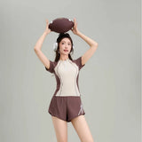 New Split Swimsuit for Women, Conservatively Concealed and Slimming, Swimming Pool Exclusive for Girls' Vacation Swimsuit