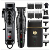 hiena 212 Professional Hair Cutter Mans Hair Clipper Set Metal Electric Cordless Hair Trimmer for Barber LCD Display Hair cutt