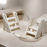 2 Step Foldable Ladder Stool Baby Kids Toddler Bathroom Sink Non Slip Portable Lightweight Escalera Madera Household Kitchen