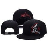 Unisex Skeleton Embroidery Baseball Cap Women Outdoor Sports Flat Hats Men Fashion Men Hip Hop Snapback Caps Sunscreen Hat