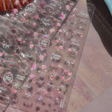 5D Deep Sea Fish Nail Art Stickers Shimmery Bubble Colorful Marine Life Nail Decals Summer Ocean Self Adhesive Manicure Decal