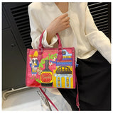 Design Patchwork Zipper 2026 Hot Sale Women's Bags Retro High Quality Women's Bags PU New Personality Stylish Shoulder Bags