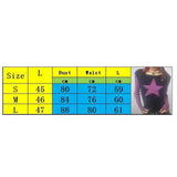 Early Autumn Punk Style Slim Fit T-shirt Women Long Sleeve Crew Neck Star Stripes Patchwork Ladies Tops for Casual Daily