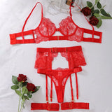 Two-piece Women's Set G-string Transparent Underwear Lolita Romantic Lingeries Set Sexy Bra and Panties Sets Lingerie for Woman