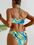 2026 Halter Monokini Swimsuit One Piece Sexy Ring Link Swimwear Women Bathing Swimming Swim Suit Padded Beachwear Summer XXL