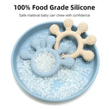 Silicone Baby Ring Teether Sensory Chew Toy for Infants