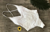 S - XXL V Neck Scrunch Butt Female Swimwear One Piece Swimsuit Women Backless Monokini High Cut Leg Bathing Suit Swim Bodysuit