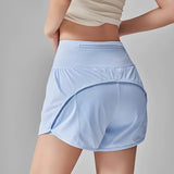 Women's High-Waisted Slimming Yoga Sports Shorts Summer Anti-Glare Three-Part Set with Two Pieces for Fitness And Exercise