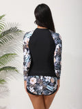 Women's Swimsuit Tankini Set Female Long Sleeves Swimwear 2025 Surfing Sports Pool Beachwear Two-Piece Bathing Suits With Shorts