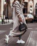 Phantasy Long Trench Coat Women Loose Button Fashion Casual Suit Elegant Female Pockets Streetwear Commuter Lady Coat Autumn