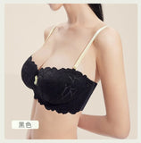 Full Bust French Lace Bralette Wireless Support for Women Plus Size Full Coverage T-Shirt Bra Anti Sagging Comfort MOYISU Sexy