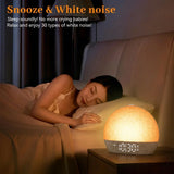 Sunrise Alarm Clock,White Noise Sound Machine Wake Up Light,30 Soothing Sounds,Dimmable Night Light for Heavy Sleeper Ideal Gift
