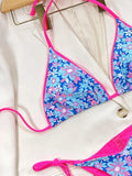 2026 Sexy Bikini Triangle Halter Floral Print Swimwear Swimsuit Women Bikinis Set Bathing Suit Beach Bikini Trajes De Bano Mujer