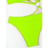 2026 Sexy Halter Asymmetric One Shoulder One Piece Swimsuit Women Swimwear Female Bather Bathing Suit Swim Lady Monokini V2660