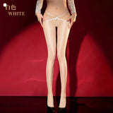 Ultra-thin Velvet Waistline Seamless Invisible Silky Sexy Summer Black Pantyhose Smooth Transparent Nightclub Wear Charming IXPD