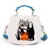 Cute Totoro Print Crossbody Bag Women PU Leather Handbag Casual Shoulder Bag For Shopping Daily Use & Perfect Gift For Anime Fan