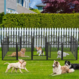 BINGOPAW 8-Panel Heavy Duty Dog Playpen Outdoor Indoor Metal Fence