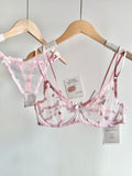 French Style Lace Underwear Set | Sexy Dotted Mesh Bra & Thong for Large Bust, Ultra Thin Slimming Anti Sag Lingerie MOYISU S-XL